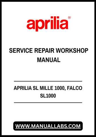 Unlock the full potential of your APRILIA SL MILLE 1000 and FALCO SL1000 with our comprehensive Service Repair Workshop Manual. This PDF file is meticulously crafted to provide you with detailed instructions, diagrams, and troubleshooting tips, ensuring that you can maintain and repair your motorcycle with confidence.