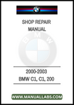 2000-2003 BMW C1, C1, 200 SCOOTER MOTORCYCLE SHOP REPAIR MANUAL - PDF FILE
