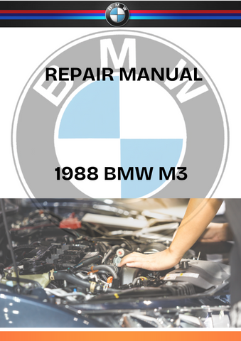 1988 BMW M3 ELECTRICAL TROUBLESHOOTING WORKSHOP REPAIR MANUAL - PDF FILE DOWNLOAD