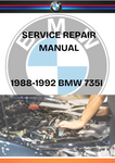 1988-1992 BMW 735I SERVICE REPAIR MANUAL - PDF FILE DOWNLOAD