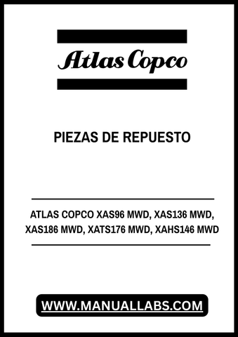 Discover the essential ATLAS COPCO XAS series spare parts PDF file, designed specifically for models XAS96 MWD, XAS136 MWD, XAS186 MWD, XATS176 MWD, and XAHS146 MWD. This comprehensive guide provides you with a detailed list of replacement parts, ensuring you have everything you need to keep your equipment running smoothly.