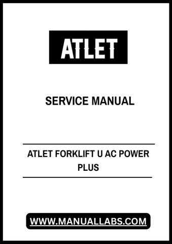 Enhance your operational efficiency with the ATLET Forklift U AC Power Plus Service Manual, available in a convenient PDF format. This comprehensive guide is designed to provide you with all the essential information needed to maintain and service your forklift effectively, ensuring optimal performance and longevity.