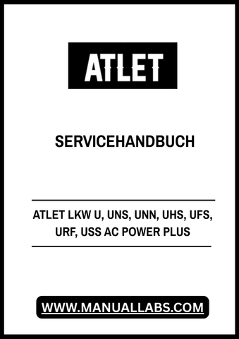Discover the ultimate resource for your ATLET LKW series with the AC Power Plus Service Manual. This comprehensive PDF file is designed to provide you with detailed insights and technical guidance for models UNS, UNN, UHS, UFS, URF, and USS.