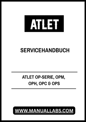 Discover the ultimate resource for your ATLET equipment with the OP-SERIE Service Manual, available in a convenient PDF format. This comprehensive guide covers models OPM, OPH, OPC, and OPS, ensuring you have all the information you need at your fingertips for efficient maintenance and operation.