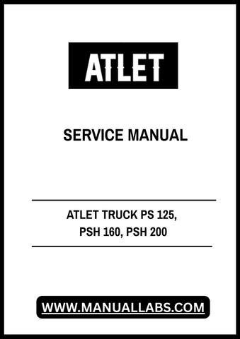 Discover the ultimate resource for maintaining your ATLET Truck with the comprehensive Service Manual for models PS 125, PSH 160, and PSH 200. This PDF file is designed to provide you with detailed insights and step-by-step instructions, ensuring that you can keep your equipment running smoothly and efficiently.