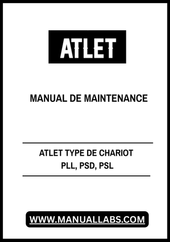 Discover the essential ATLET Type De Chariot PLL, PSD, PSL Manual Maintenance PDF file, designed to streamline your maintenance processes. This comprehensive guide provides detailed instructions and insights to ensure your equipment operates at peak performance, minimizing downtime and enhancing productivity.
