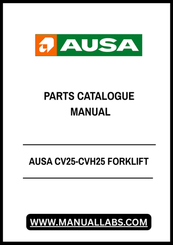 Discover the ultimate resource for maintaining your AUSA CV25-CVH25 forklift with our comprehensive Parts Catalogue Manual. This PDF file is meticulously designed to provide you with detailed diagrams, part numbers, and specifications, ensuring you have everything you need for efficient repairs and maintenance.