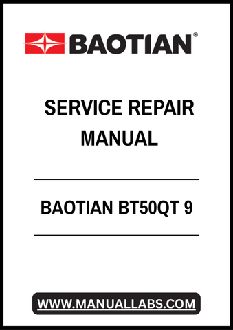 BAOTIAN BT50QT 9 SERVICE REPAIR MANUAL - PDF FILE