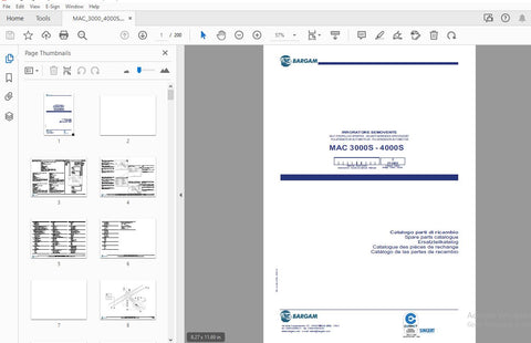 Discover the ultimate resource for maintaining your BARGAM MAC 3000S – 4000S self-propelled sprayer with our comprehensive Parts Catalogue Manual. This PDF file is meticulously designed to provide you with detailed diagrams, part numbers, and specifications, ensuring you have everything you need for efficient repairs and maintenance.