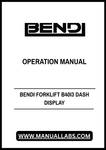 Discover the essential Bendi Forklift B40I3 Dash Display Operation Manual, now available in a convenient PDF format. This comprehensive guide is designed to enhance your understanding of the B40I3 model's dashboard features, ensuring you can operate your forklift with confidence and efficiency.