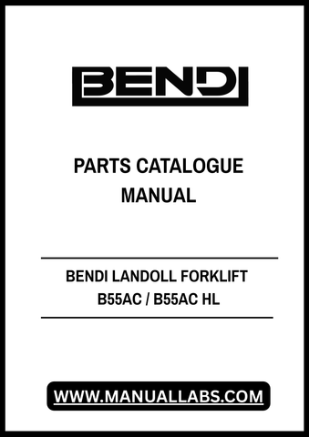 Discover the essential Bendi Landoll Forklift B55AC / B55AC HL Parts Catalogue Manual (F-596-R1) in a convenient PDF format. This comprehensive manual is designed to provide you with detailed information on parts and specifications, ensuring you have everything you need for maintenance and repairs.