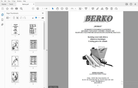 Discover the comprehensive BERKO DOO MOL Parts Catalogue Manual, now available in a convenient PDF format. This essential resource is designed for professionals and enthusiasts alike, providing detailed information on a wide range of parts and components. With easy navigation and a user-friendly layout, finding the right part has never been simpler.