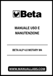 Discover the BETA ALP 4.0 MOTARY M4 Manual for Use and Maintenance, a comprehensive PDF guide designed to enhance your experience with the BETA ALP 4.0. This manual provides detailed instructions and essential information to ensure optimal performance and longevity of your equipment.