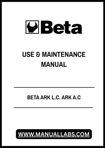 Discover the essential BETA ARK L.C. ARK A.C. Use & Maintenance Manual, now available in a convenient PDF format. This comprehensive guide is designed to help you maximize the performance and longevity of your equipment, ensuring you have all the information you need at your fingertips.