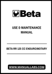 Unlock the full potential of your BETA RR 125 CC with our comprehensive Enduro/Motary Use & Maintenance Manual, available in a convenient PDF format. This essential guide is designed to provide you with all the information you need to keep your bike running smoothly and efficiently, ensuring optimal performance on every ride.