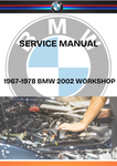 1967-1978 BMW 2002 WORKSHOP SERVICE MANUAL - PDF FILE DOWNLOAD