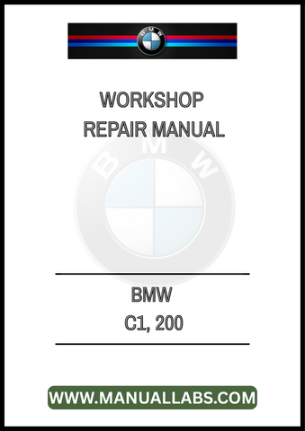 BMW C1, 200 WORKSHOP REPAIR MANUAL - PDF FILE