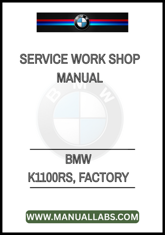 INSIDE, YOU'LL FIND STEP-BY-STEP PROCEDURES FOR MAINTENANCE, TROUBLESHOOTING, AND REPAIRS, ALL TAILORED SPECIFICALLY FOR THE K1100RS MODEL. WITH CLEAR DIAGRAMS AND SPECIFICATIONS, 