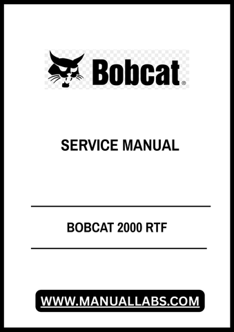 The BOBCAT 2000 RTF Service Manual (Part Number: 6566662) is an essential resource for anyone looking to maintain or repair their Bobcat equipment. This comprehensive PDF file provides detailed instructions, diagrams, and specifications that ensure you have all the information needed to keep your machine running smoothly.