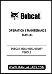 Discover the essential BOBCAT 3400 and 3400XL Utility Vehicle Operation & Maintenance Manual (7245511) in a convenient PDF format. This comprehensive guide is designed to help you maximize the performance and longevity of your utility vehicle, ensuring you get the most out of your investment.