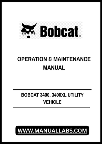 Discover the essential BOBCAT 3400 and 3400XL Utility Vehicle Operation & Maintenance Manual (7245511) in a convenient PDF format. This comprehensive guide is designed to help you maximize the performance and longevity of your utility vehicle, ensuring you get the most out of your investment.