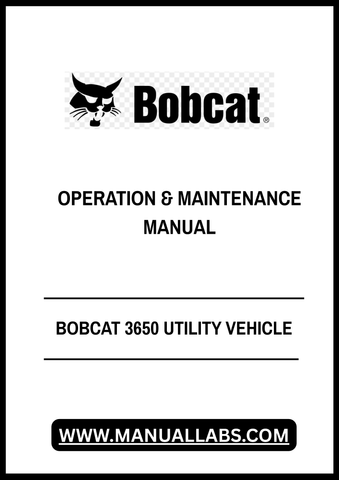 Enhance your Bobcat 3650 Utility Vehicle experience with the comprehensive Operation & Maintenance Manual (B3C312001) available in a convenient PDF format. This essential guide provides detailed instructions and insights to ensure optimal performance and longevity of your vehicle.