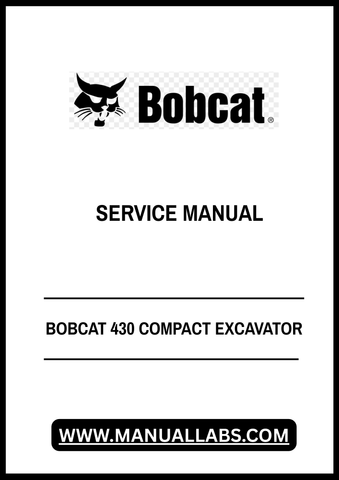 Unlock the full potential of your BOBCAT 430 Compact Excavator with the comprehensive Service Manual (Part No. 6902318) in PDF format. This essential guide provides detailed insights into maintenance, troubleshooting, and repair procedures, ensuring your machine operates at peak performance.