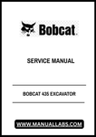 Unlock the full potential of your BOBCAT 435 Excavator with the comprehensive Service Manual (Part Number: 6902331). This PDF file is an essential resource for operators and technicians alike, providing detailed insights into maintenance, troubleshooting, and repair procedures tailored specifically for your machine.