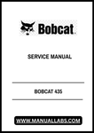 Discover the essential BOBCAT 435 Service Manual (Part Number: 6902331) in a convenient PDF format, designed for easy access and quick reference. This comprehensive guide provides detailed information on maintenance, troubleshooting, and repair procedures, ensuring your equipment operates at peak performance.