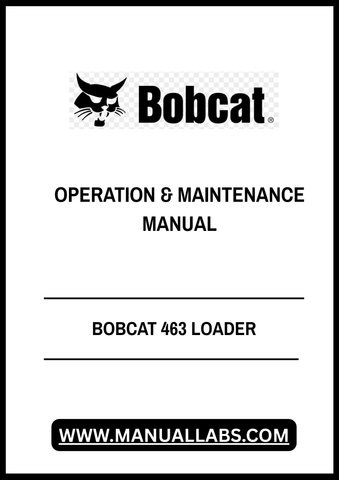 Enhance your operational efficiency with the BOBCAT 463 Loader Operation & Maintenance Manual (6901811) in PDF format. This comprehensive guide is designed to provide you with essential information on the proper use and upkeep of your loader, ensuring optimal performance and longevity.