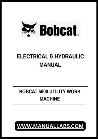 Discover the essential BOBCAT 5600 Utility Work Machine Electrical & Hydraulic Manual (Part No. 7190412) in a convenient PDF format. This comprehensive guide is designed to provide you with detailed insights into the electrical and hydraulic systems of your BOBCAT 5600, ensuring you have the knowledge needed for optimal performance and maintenance.