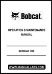 Discover the essential BOBCAT 700 Operation & Maintenance Manual, now available in a convenient PDF format. This comprehensive guide is designed to help you maximize the performance and longevity of your BOBCAT 700 equipment. With detailed instructions and expert tips, you can ensure that your machine operates at its best.
