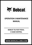 Discover the essential BOBCAT 751 Foot Pedal & Hand Control Operation & Maintenance Manual, now available in a convenient PDF format. This comprehensive guide is designed to enhance your understanding of the operational features and maintenance requirements of your BOBCAT 751, ensuring optimal performance and longevity.