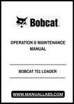  Enhance your Bobcat 751 Loader experience with the comprehensive Operation & Maintenance Manual (Part Number: 6900967). This PDF file is an essential resource for both new and seasoned operators, providing detailed instructions and insights to maximize the performance and longevity of your equipment.