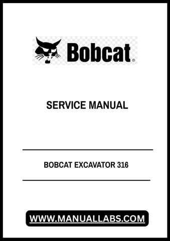 1. Unlock the full potential of your Bobcat Excavator 316 with the comprehensive Service Manual (Part No. 6902285) in PDF format. This essential guide provides detailed insights into maintenance, troubleshooting, and repair procedures, ensuring your equipment operates at peak performance.