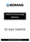 Discover the BOMAG BT 65/4 Tamper Parts Catalogue Manual, your essential guide for maintaining and repairing your equipment. This comprehensive manual, with part numbers 101540481003 to 101540483468, provides detailed information on every component, ensuring you have the right parts at your fingertips.
