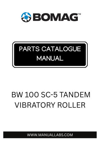 Discover the comprehensive BOMAG BW 100 SC-5 Tandem Vibratory Roller Parts Catalogue Manual, designed specifically for models 101462071004 to 101462071045. This essential resource provides detailed information on parts, ensuring you have everything you need to maintain and repair your equipment efficiently.