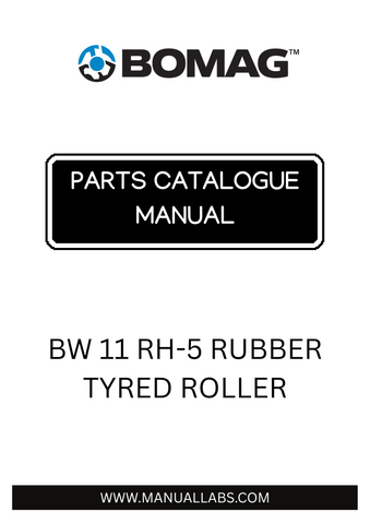 Discover the comprehensive BOMAG BW 11 RH-5 Rubber Tyred Roller Parts Catalogue Manual, designed specifically for models 901A22202010 to 901A22209999. This essential resource provides detailed information on all parts, ensuring you have everything you need for maintenance and repairs at your fingertips.