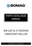 Discover the comprehensive BOMAG BW 120 SL-5 Tandem Vibratory Roller Parts Catalogue Manual, designed specifically for model numbers 861880291001 and 861880291633. This essential resource provides detailed information on parts, ensuring you have everything you need to maintain and repair your equipment efficiently.