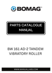 Discover the comprehensive BOMAG BW 161 AD-2 Tandem Vibratory Roller Parts Catalogue Manual, designed specifically for model numbers 101640521027 and 101640521144. This essential resource provides detailed diagrams and part numbers, ensuring you have everything you need for efficient maintenance and repairs.