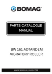 Discover the comprehensive BOMAG BW 161 AD Tandem Vibratory Roller Parts Catalogue Manual, designed specifically for model numbers 101640000101 to 101640000472. This essential resource provides detailed diagrams and part numbers, ensuring you have everything you need for efficient maintenance and repairs.