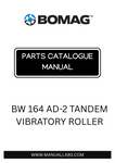Discover the comprehensive BOMAG BW 164 AD-2 Tandem Vibratory Roller Parts Catalogue Manual, designed specifically for model numbers 101640320101 and 101640321080. This essential resource provides detailed diagrams and part numbers, ensuring you have everything you need for efficient maintenance and repairs.