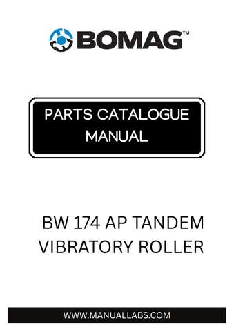 Discover the comprehensive BOMAG BW 174 AP Tandem Vibratory Roller Parts Catalogue Manual, designed specifically for model numbers 101870341001 and 101870341011. This essential resource provides detailed diagrams and part numbers, ensuring you have everything you need for efficient maintenance and repairs.
