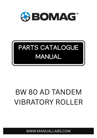 Discover the comprehensive BOMAG BW 80 AD Tandem Vibratory Roller Parts Catalogue Manual, designed specifically for model numbers 101460410101 and 101460411888. This essential resource provides detailed diagrams and part numbers, ensuring you have everything you need for efficient maintenance and repairs.