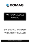 Discover the comprehensive BOMAG BW 900 AD Tandem Vibratory Roller Parts Catalogue Manual, designed specifically for models 101831001001 to 101831009999. This essential resource provides detailed diagrams and part numbers, ensuring you have everything you need for efficient maintenance and repairs.