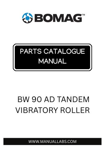 Discover the essential BOMAG BW 90 AD Tandem Vibratory Roller Parts Catalogue Manual, designed specifically for model numbers 101460500101 and 101460500511. This comprehensive guide provides detailed information on parts, ensuring you have everything you need to maintain and repair your equipment efficiently.