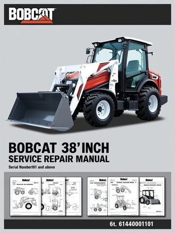 Bobcat 38 Inch Tiller Service Repair Manual SN 614400101 Above