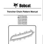 Bobcat LT112, MX112, LT113, LT213, LT313, LT414 Trencher Service Repair Manual
