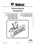 Bobcat SB150, SB200, SB240, SBX240 Snowblower Service Repair Manual (6902054) S/N 713400101
