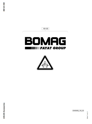 Bomag BP 12/50 A Vibrating Plates Non Reversible Parts Catalogue Manual 00818387 - PDF File Download